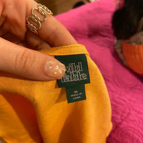 Yellow button up romper - Picture 2 of 2